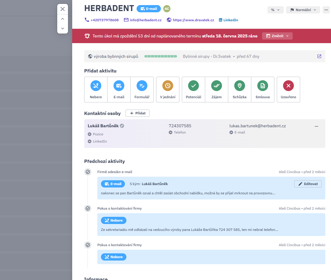 Customer Relationship Management screenshot 2